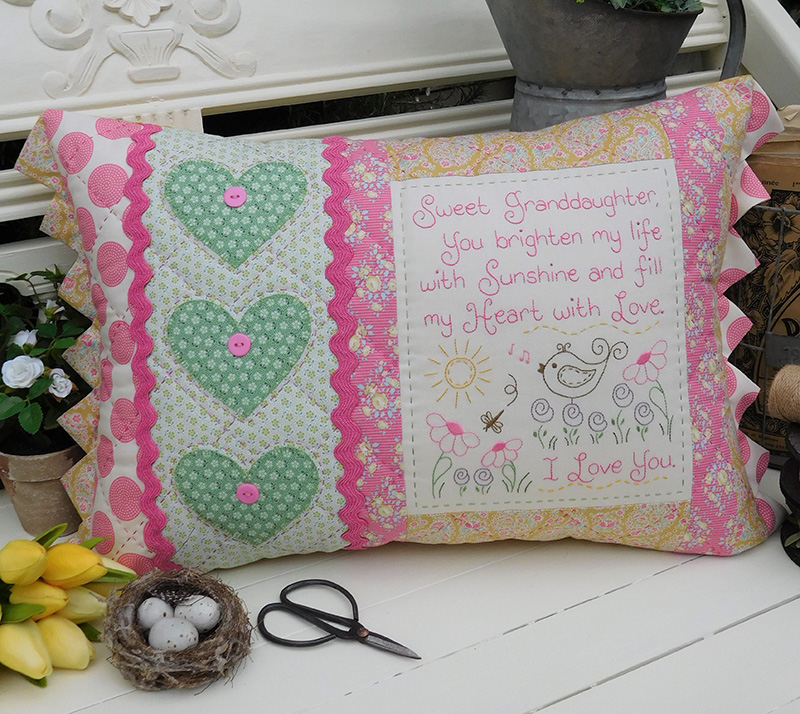 Sweet Granddaughter Cushion by The Rivendale Collection